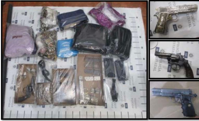 Detiene SSP a tres por robo a casa-habitación y portación ilegal de arma de fuego, en Xalapa