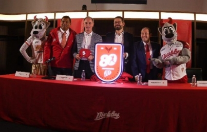 Presenta Diablos del México escudo conmemorativo del 80 aniversario