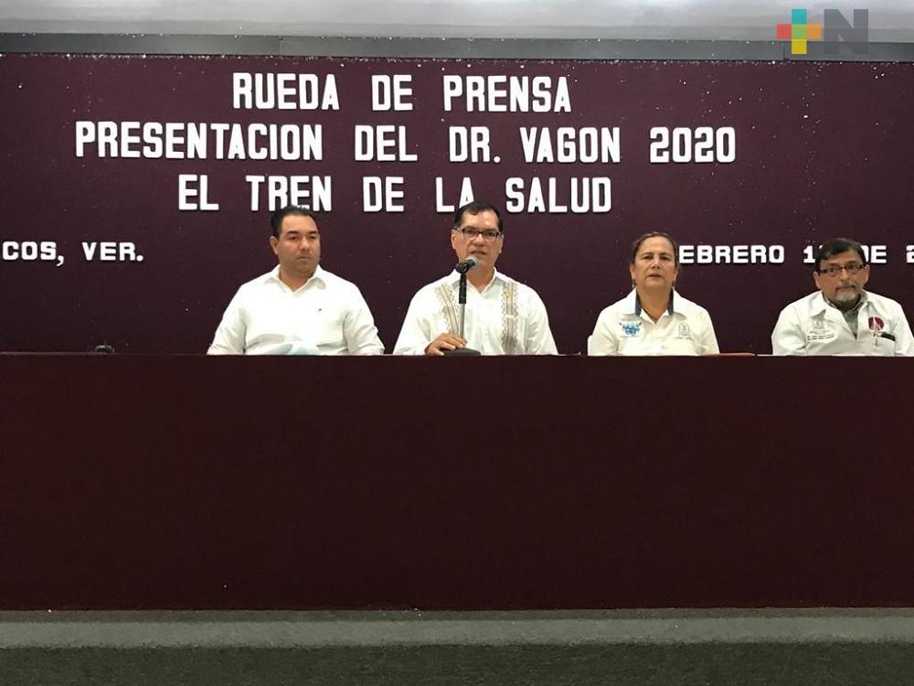 Dr. Vagón espera atender a más de dos mil personas de Coatzacoalcos