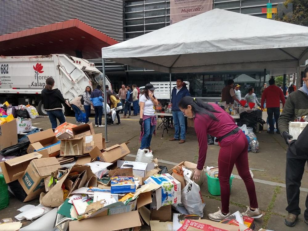 En Xalapa, realizan primer «Reciclón» del 2020