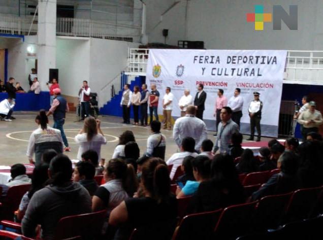 Se llevó a cabo la Feria Deportiva y Cultural de la SSP en Xalapa