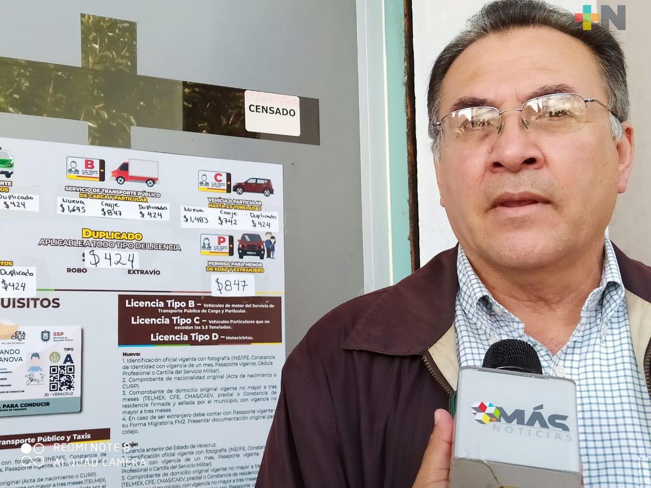 Aumenta el precio de la expedición de licencias para conducir, en Veracruz