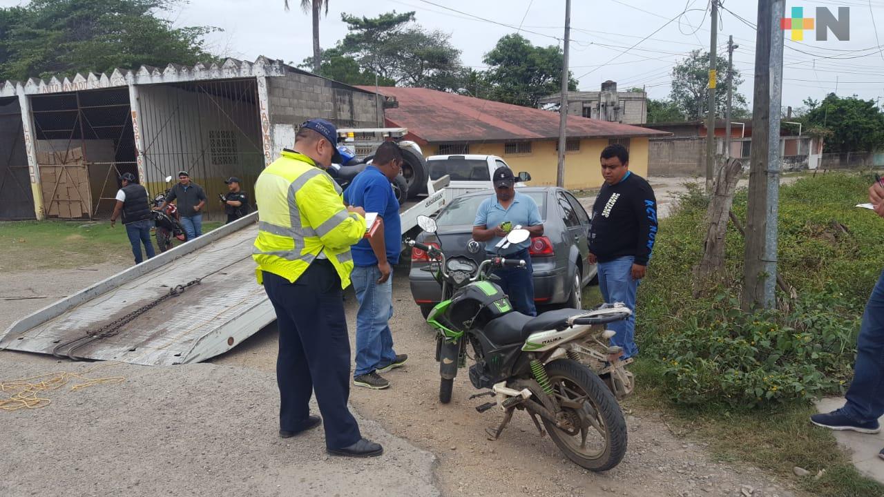 Operativos reducen infracciones a motociclistas en Atoyac-Amatlán