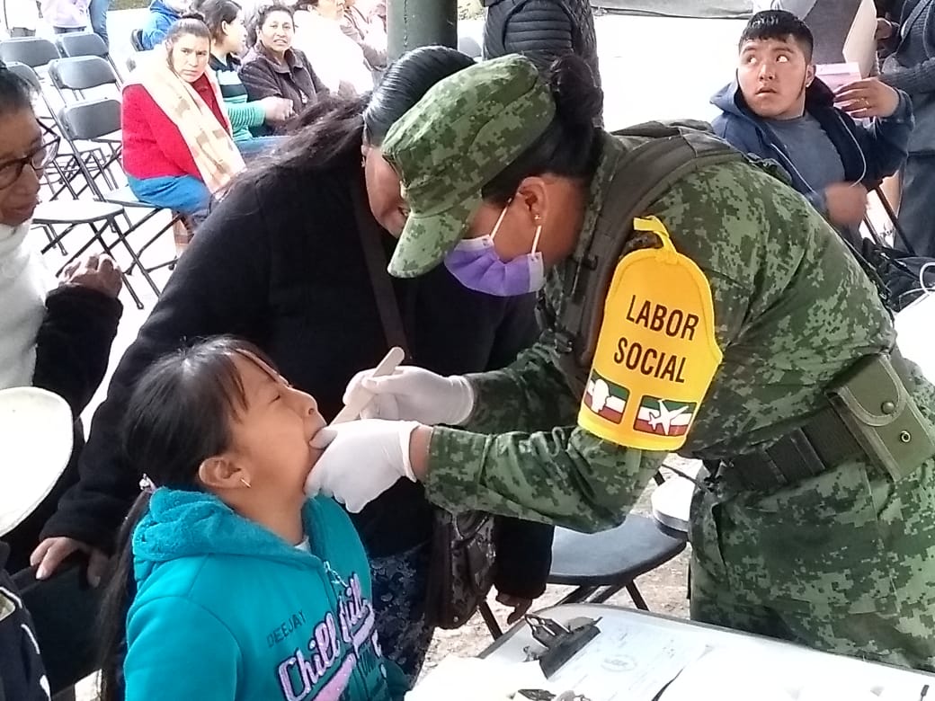 Personal militar realizó importante labor social en Acultzingo