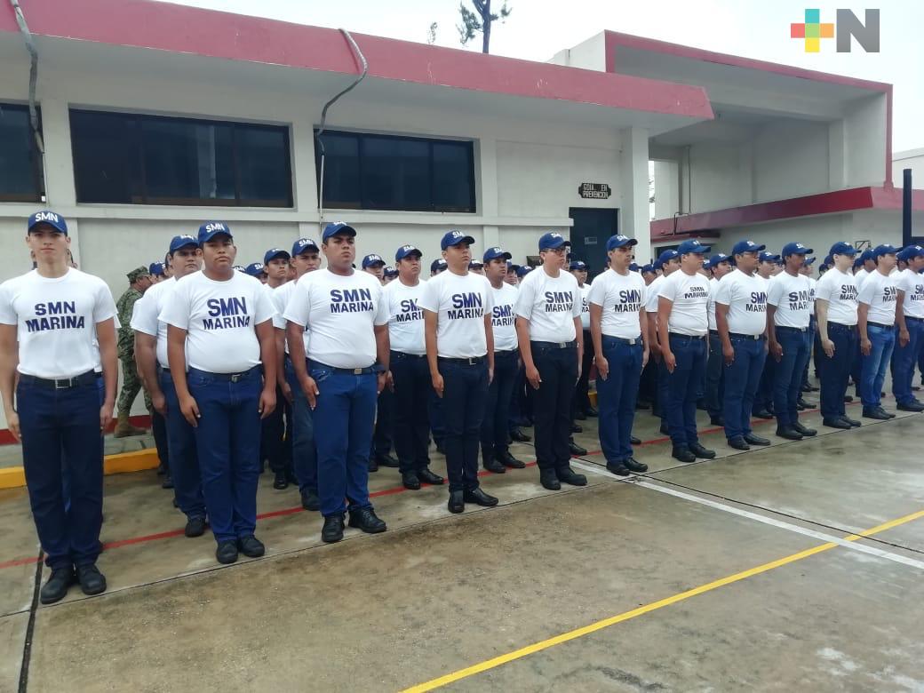 Inician adiestramiento del SMN más de 250 jóvenes en Coatzacoalcos