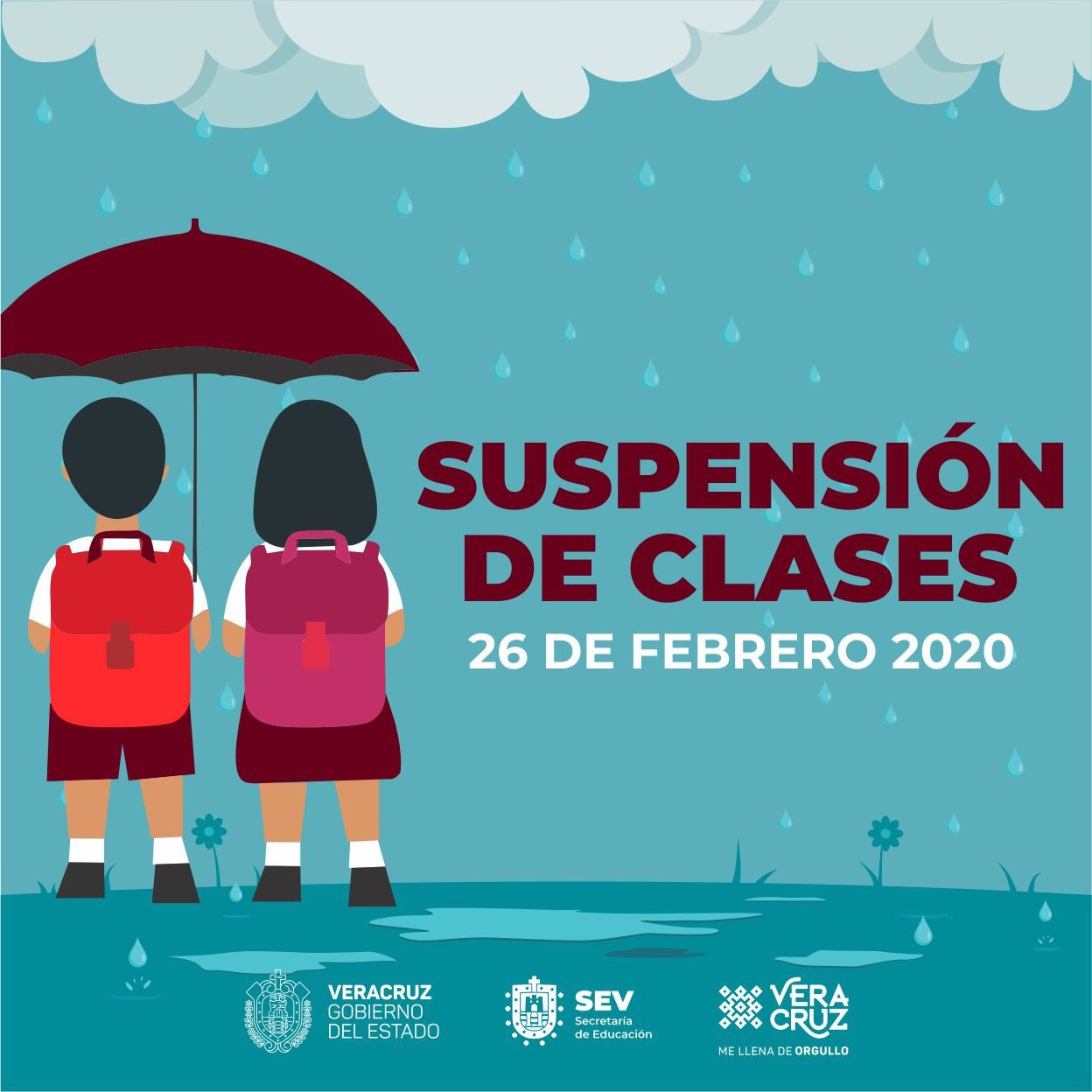 Autoriza SEV suspensión de clases en todos los niveles por el Frente Frío 41