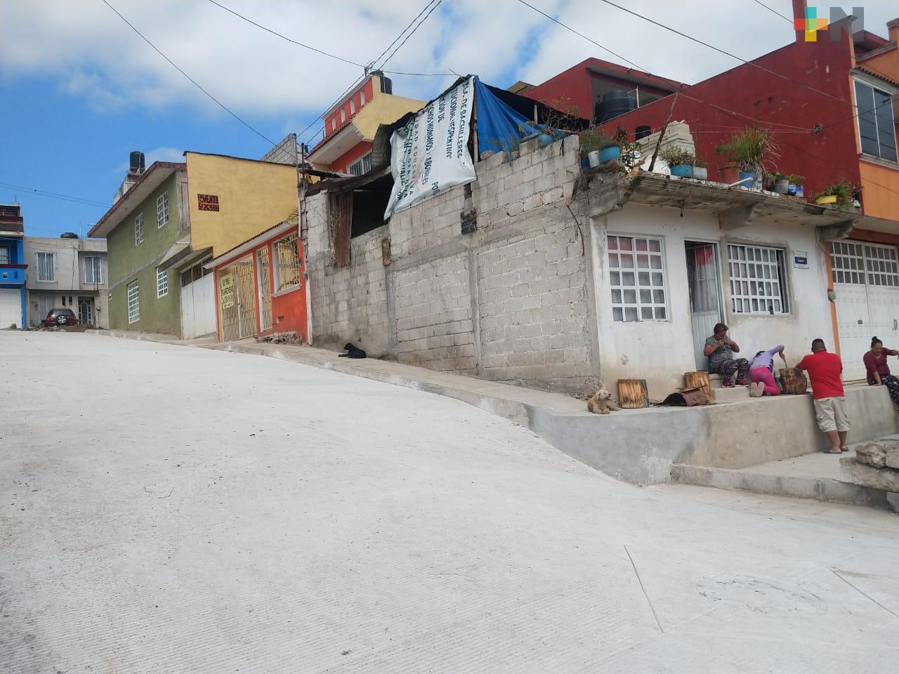 SIOP concluye obra en La Haciendita, vecinos agradecidos con la pavimentación