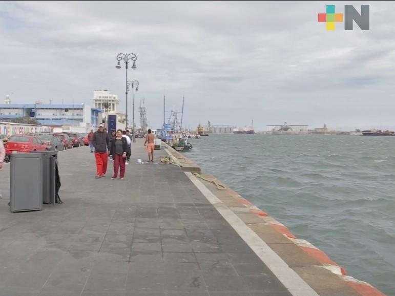 Cielo medio nublado en la entidad veracruzana; probabilidad de lluvias dispersas