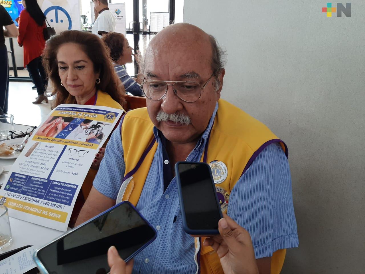 Club Leones Veracruz organiza Jornada de Salud para detectar problemas auditivos