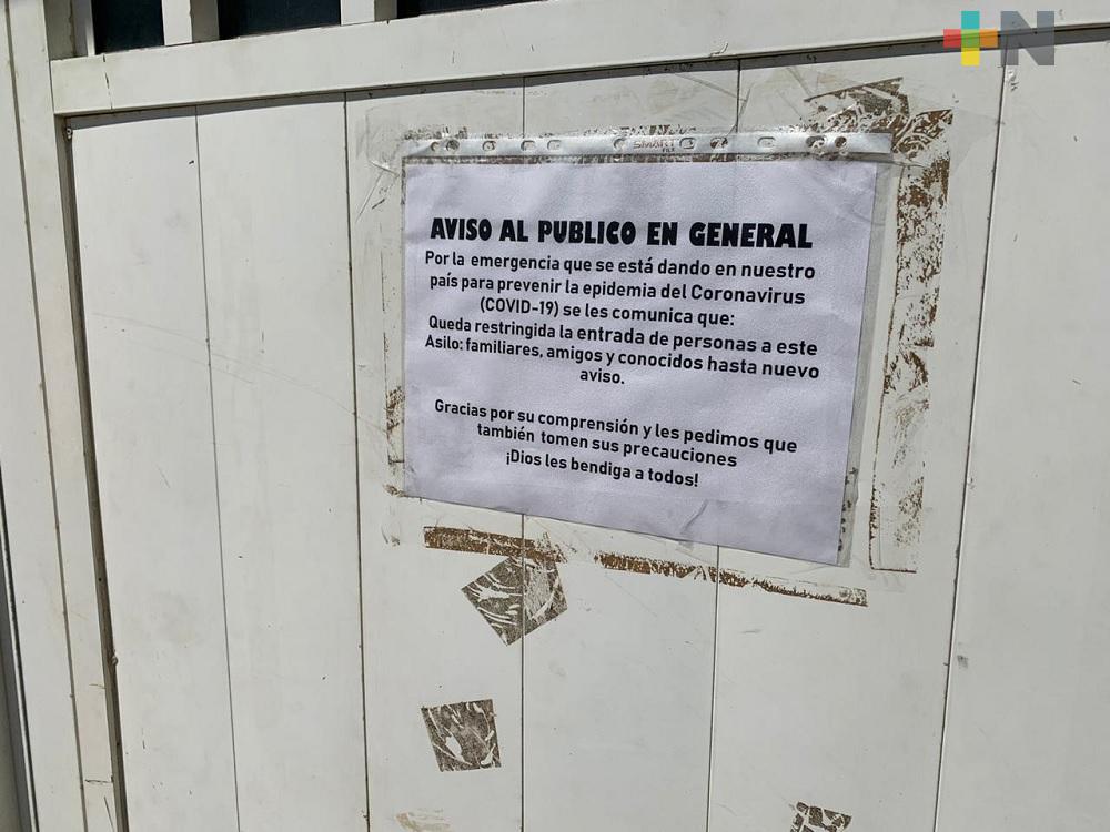 Asilos de Coatzacoalcos cierran sus puertas para evitar propagación de Covid-19