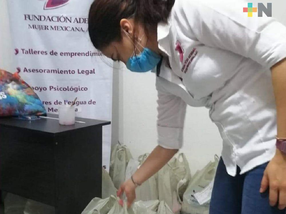 Asociación entrega despensas a personas de la tercera edad abandonados o en estado vulnerable