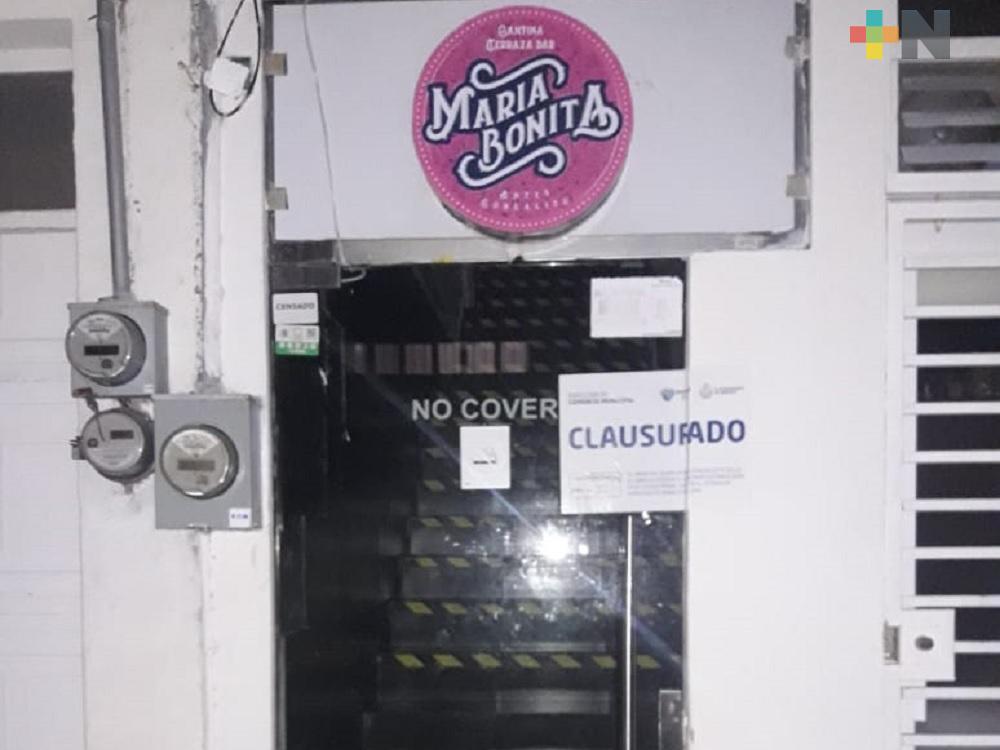 Ayuntamiento de Veracruz clausura tres bares por no  respetar medidas anunciadas