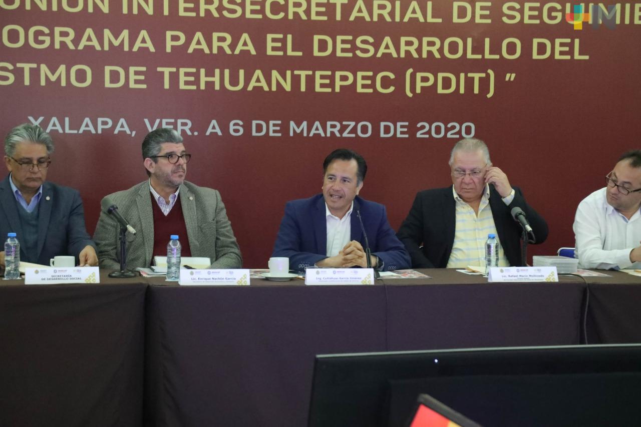 Presenta SEDECOP ante Gobierno de México cuatro proyectos para el desarrollo del Istmo de Tehuantepec