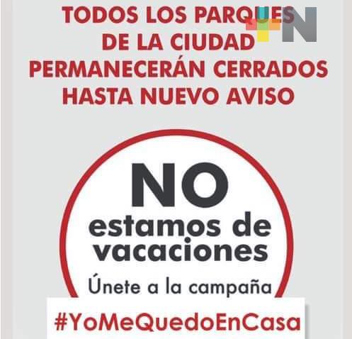 Cierran espacios públicos en Orizaba