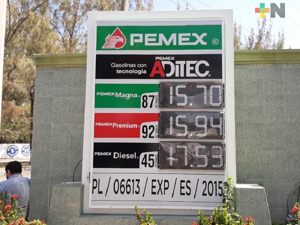 Municipio de Veracruz  registró los precios más bajos en venta de combustibles: Profeco