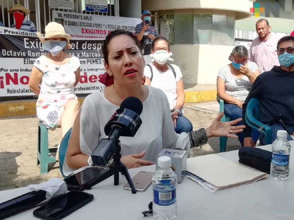 Diputada pide a director de Pemex resolver conflicto de trabajadores despedidos