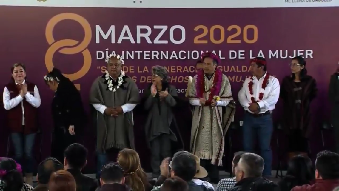 Conmemoró el gobernador Cuitláhuac García, Día Internacional de la Mujer en Mixtla de Altamirano