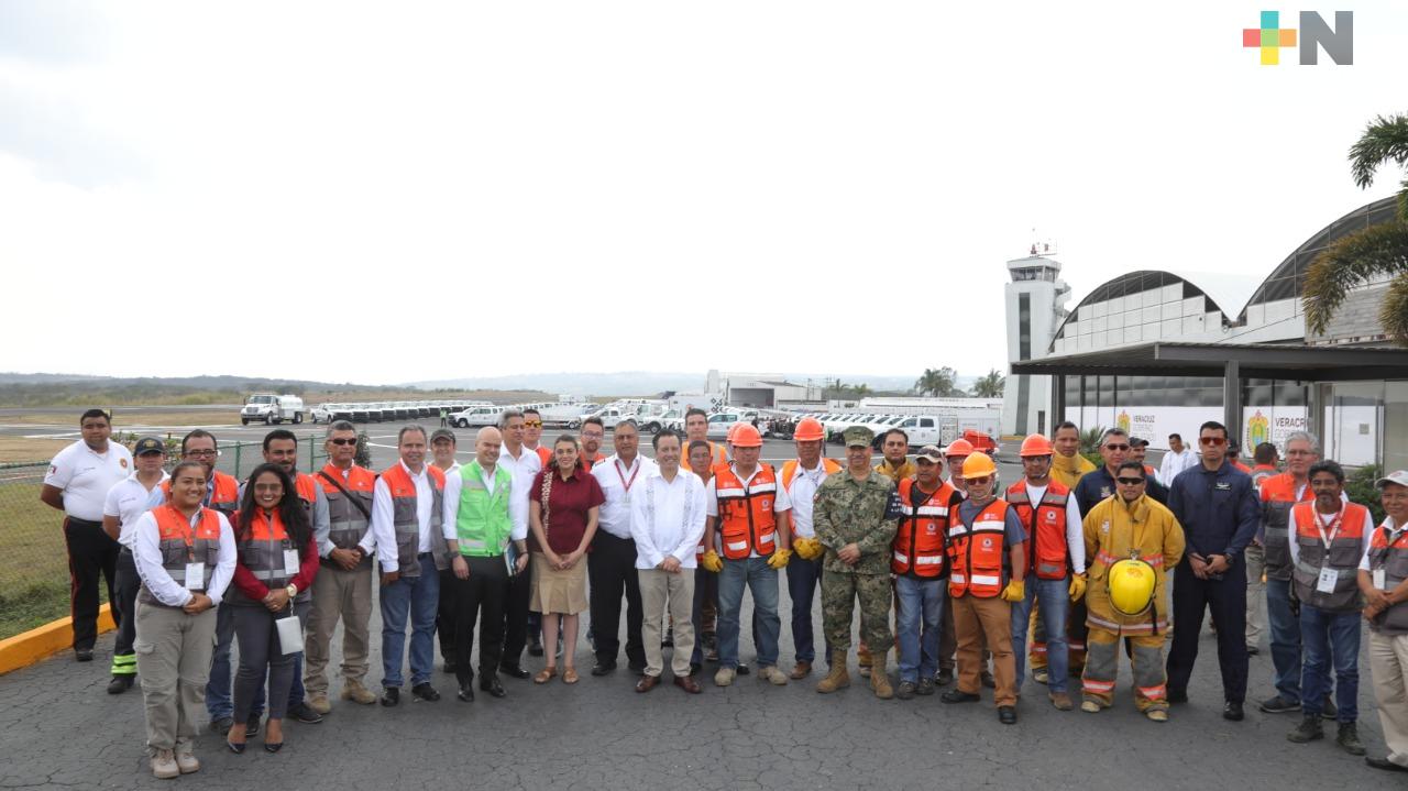 Gobierno de Veracruz recibe equipo especializado para atender incendios, inundaciones, sismos y otras emergencias