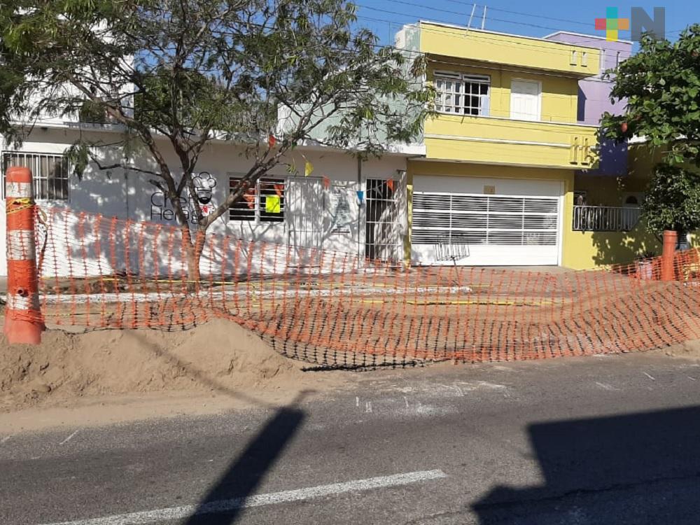 Grupo MAS inicia reparación  de hundimiento en avenida de la ciudad de Veracruz