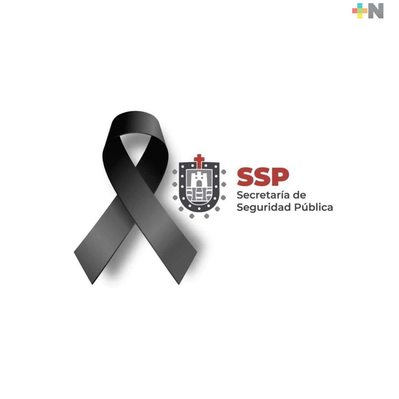 Condena SSP asesinato de elemento adscrito a la DGPyRS en Tuxpan