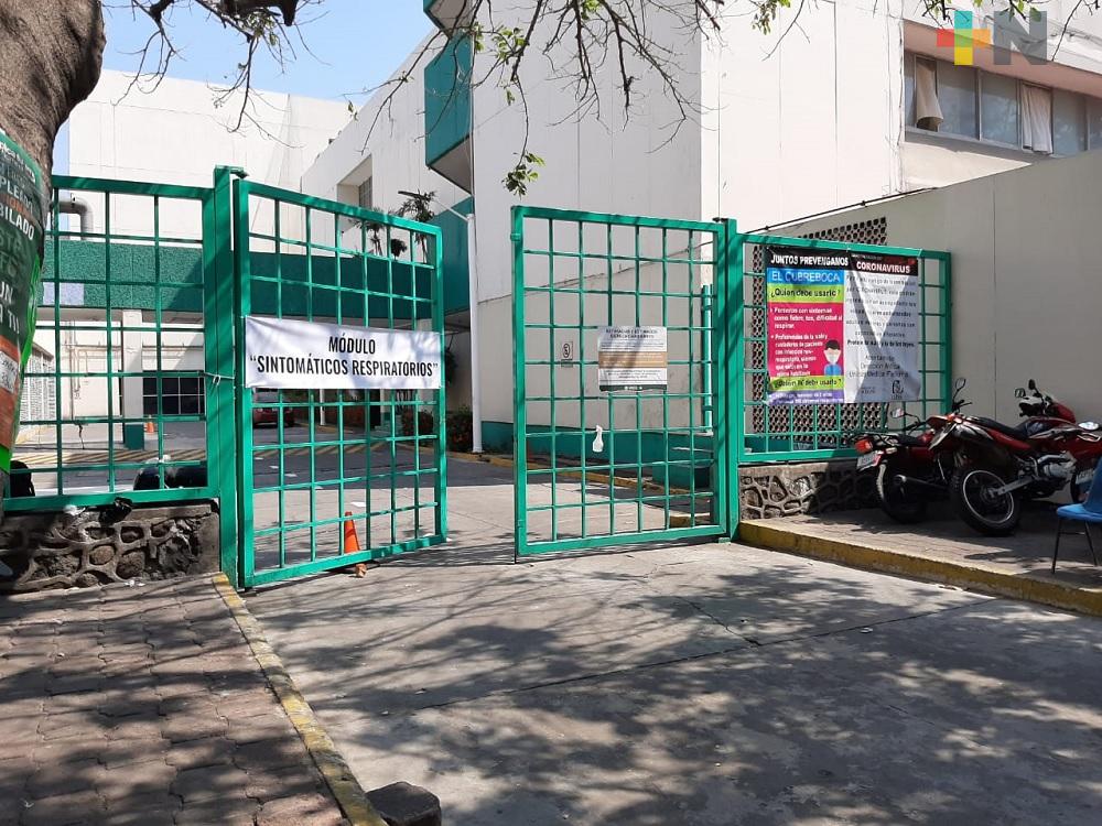 IMSS del municipio de Veracruz abre módulo para sintomáticos respiratorios