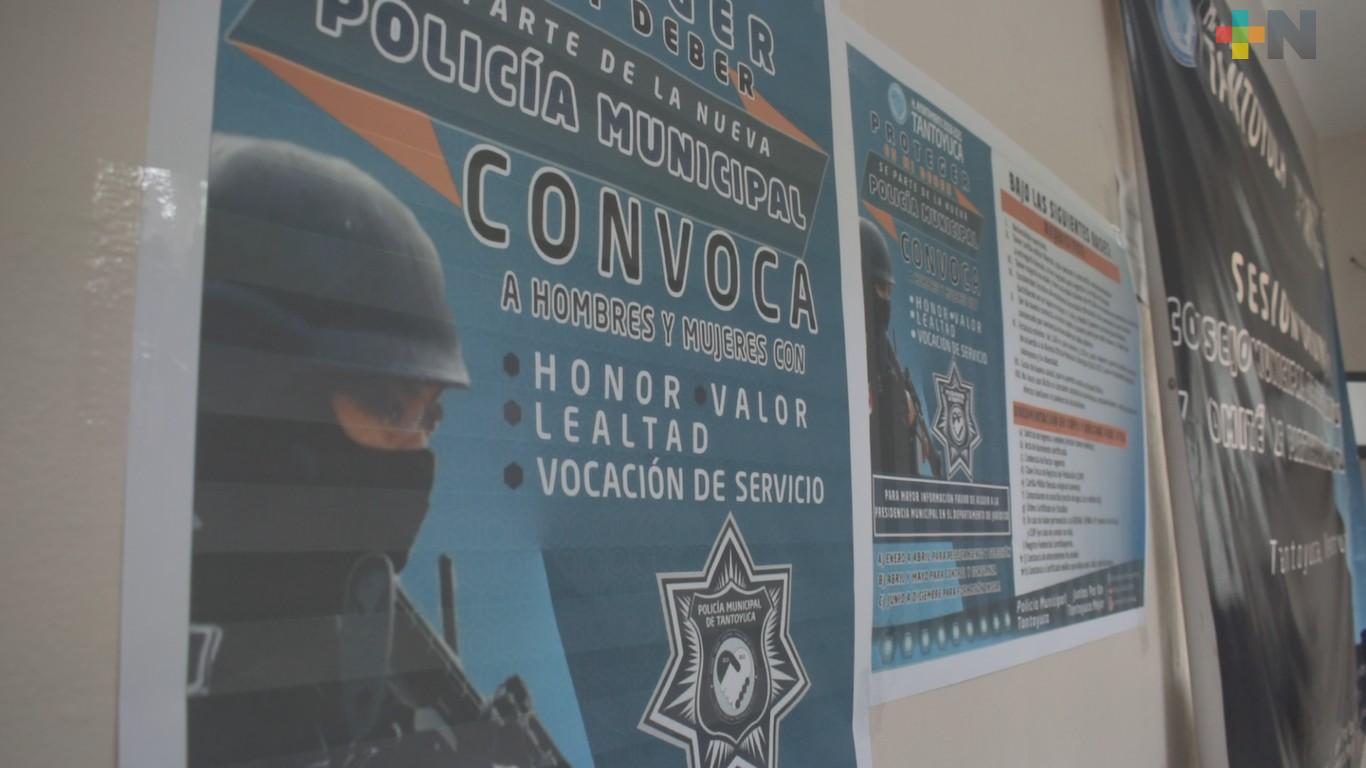 Abren convocatoria para pertenecer a la Policía Municipal de Tantoyuca