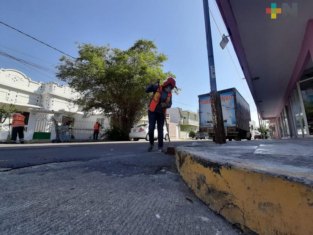 Trabajos de Limpia Pública continúan en municipio de Veracruz