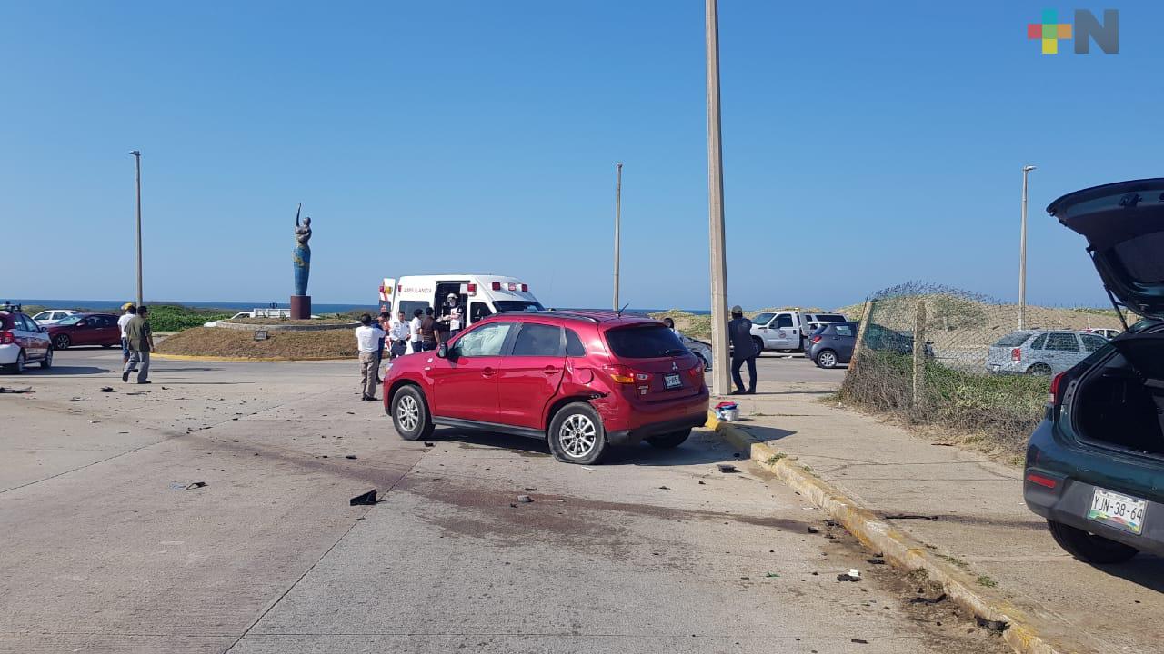 Cuantiosas pérdidas deja choque en Coatzacoalcos