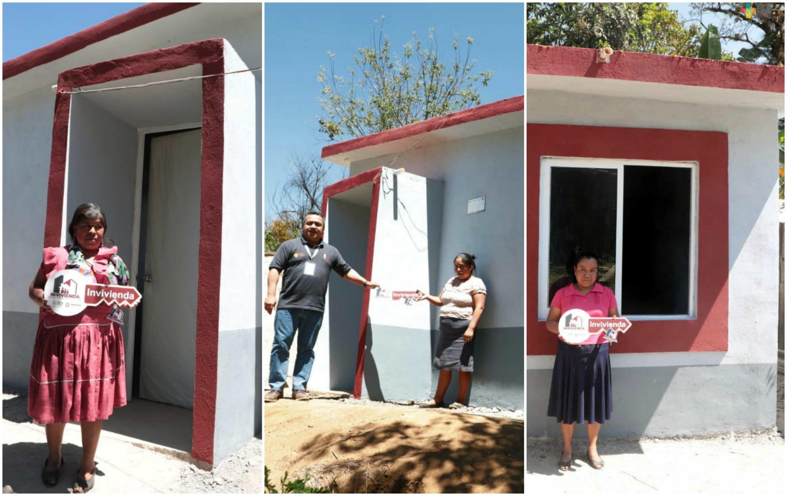 Entrega Gobierno Estatal cuartos dormitorios a familias de comunidades indígenas