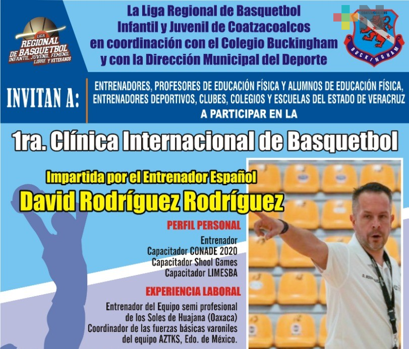 Realizarían Clínica Internacional de Basquetbol en Coatzacoalcos