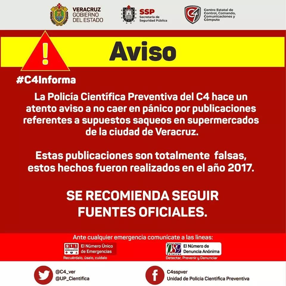 Policía Cibernética lanza campaña contra saqueos y actos vandálicos