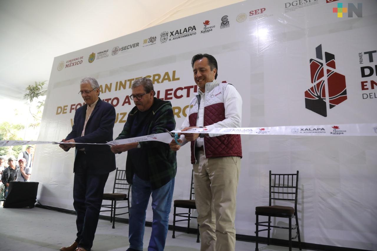 Gobernador Cuitláhuac García y Paco Ignacio Taibo II presentan el Plan Integral de Lectura para Veracruz