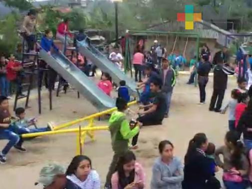 Inauguran parque recreativo indígena en Alahuatitla, Chicontepec