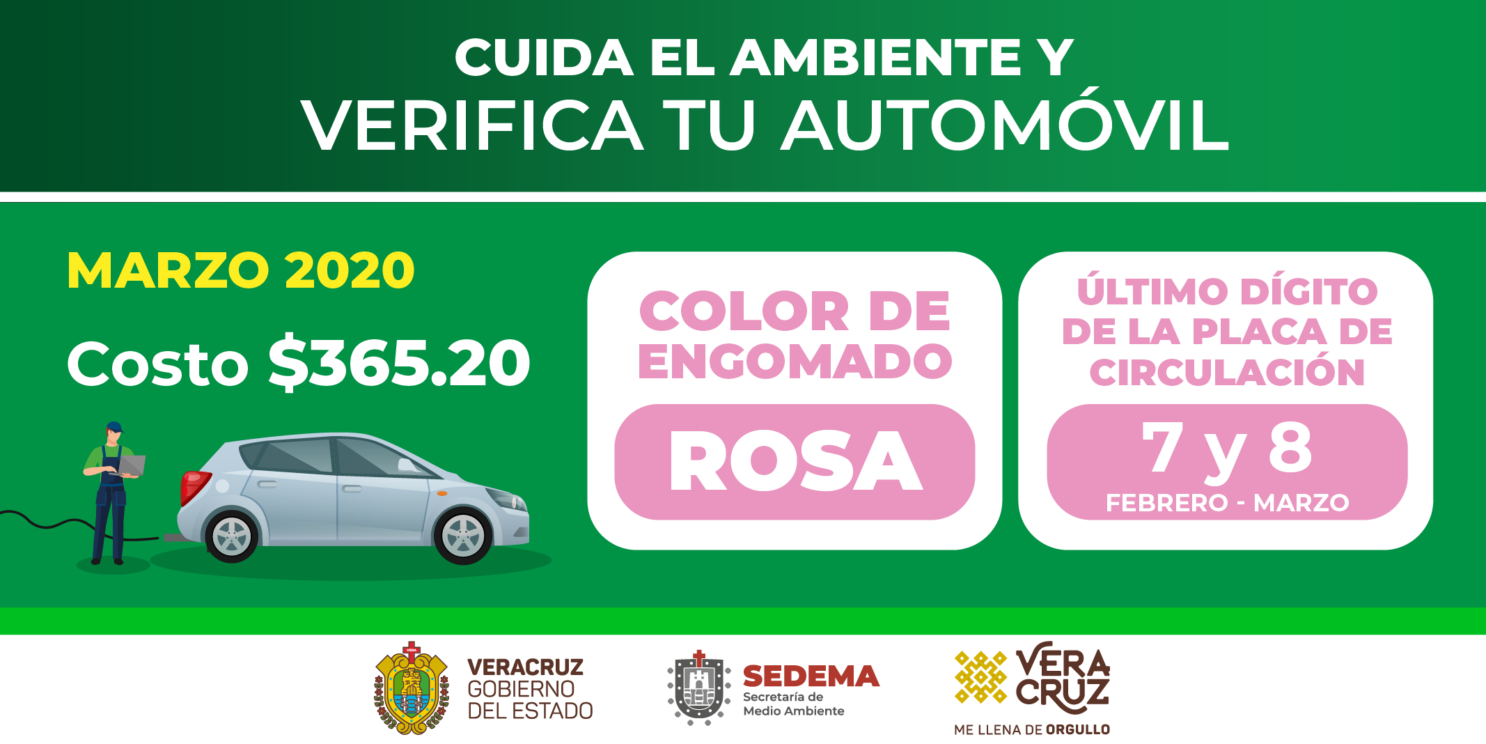 Exhorta SEDEMA a cumplir con la Verificación Vehicular en favor del medio ambiente y evitar multas
