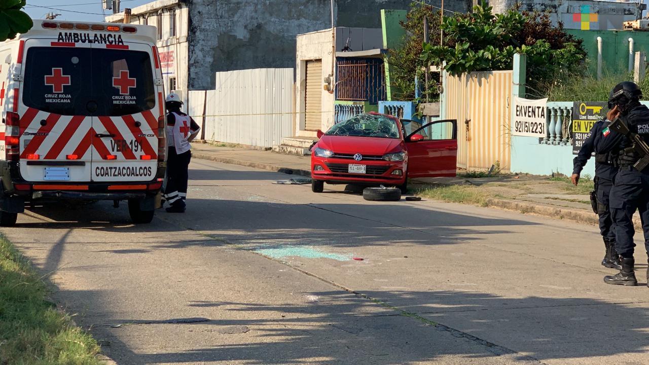 Tres lesionados deja volcadura en Coatzacoalcos
