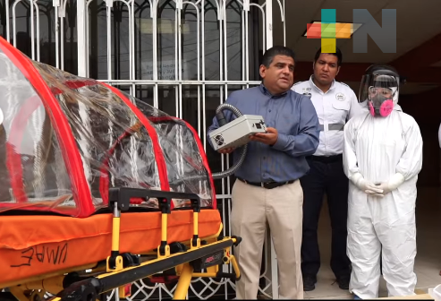 Autoridades de Coatzintla entregan equipo médico y restringen el paso vehicular foráneo