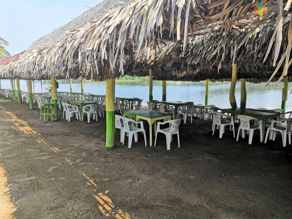 En Viernes Santo, así luce la zona restaurantera de Las Barrillas