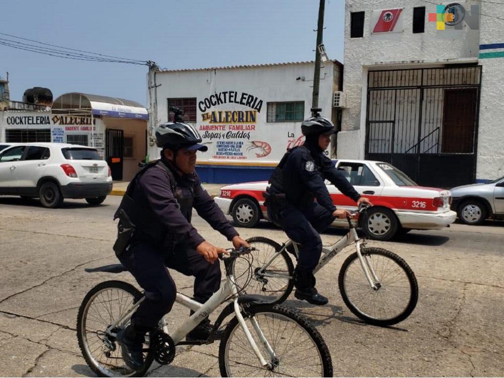 Bici patrulleros de Coatzacoalcos documentarán intervenciones y delitos