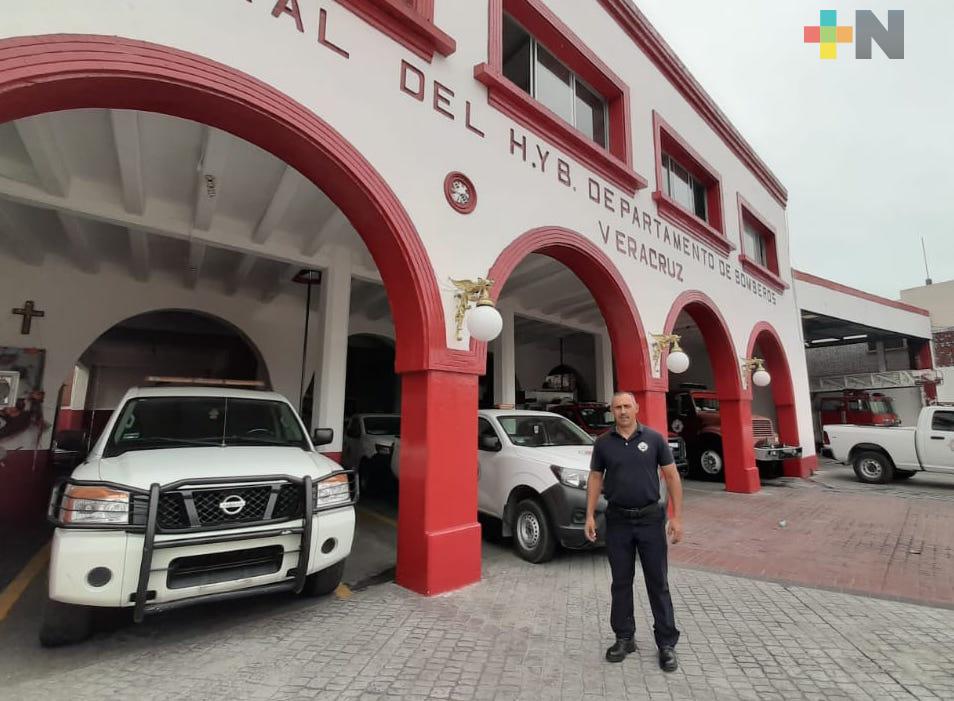 Bomberos de Veracruz no bajan la guardia, continúan brindando sus servicios