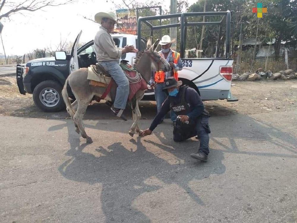 Con cerco sanitario, previenen a ciudadanos de Soledad de Doblado sobre COVID-19