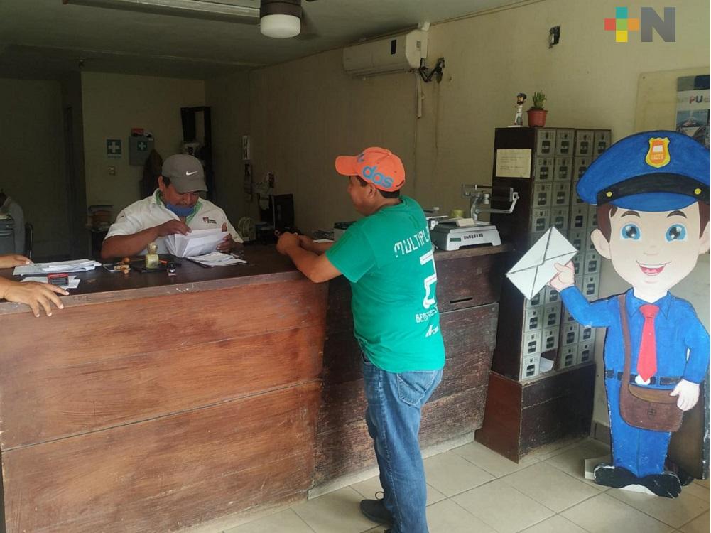 En Tantoyuca, Correos de México mantiene atención en época de contingencia