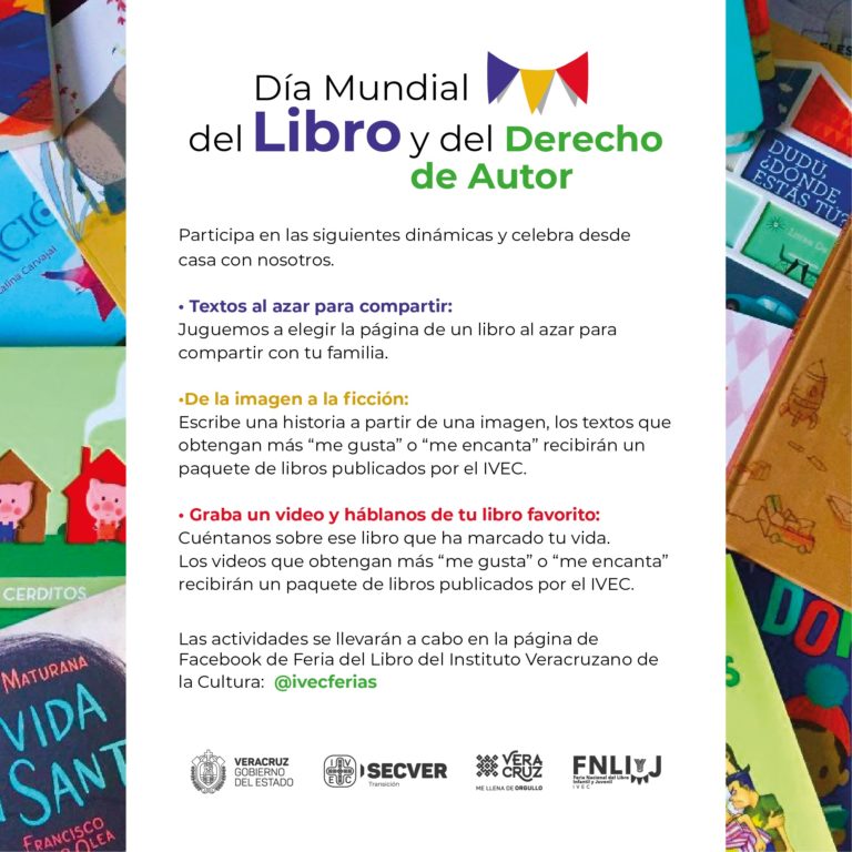 Conmemora el IVEC el Día Mundial del Libro y del Derecho de Autor con dinámicas digitales