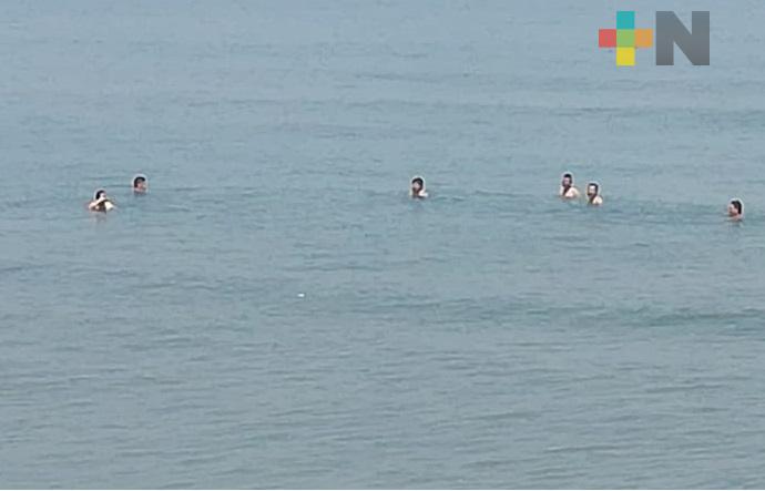 En el sur de Veracruz, implementan operativo para retirar personas de las playas