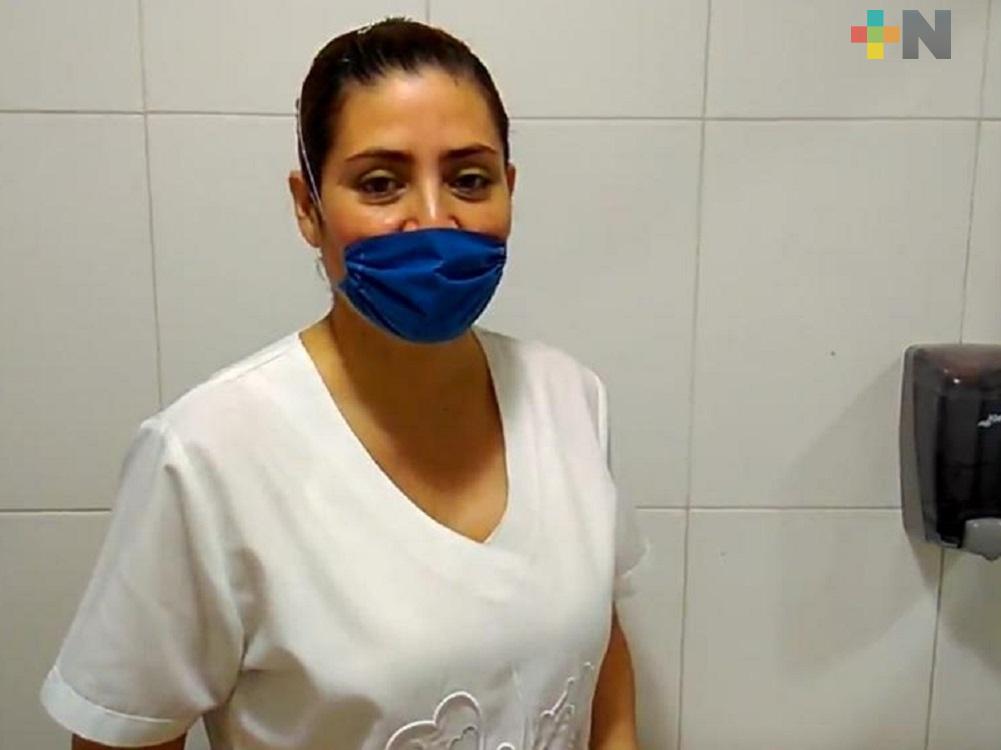 Enfermera resalta importancia de lavarse las manos en fase 3 de COVID-19