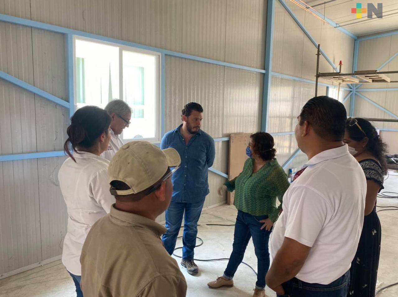 Por concluir área para pacientes por COVID en Cosoleacaque