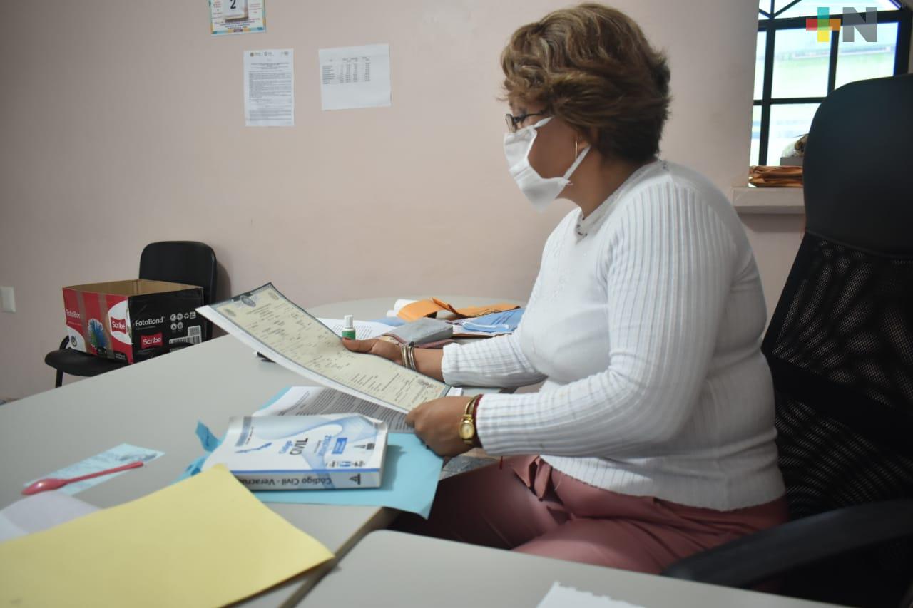 Registro Civil de Tantoyuca continúa dando servicio