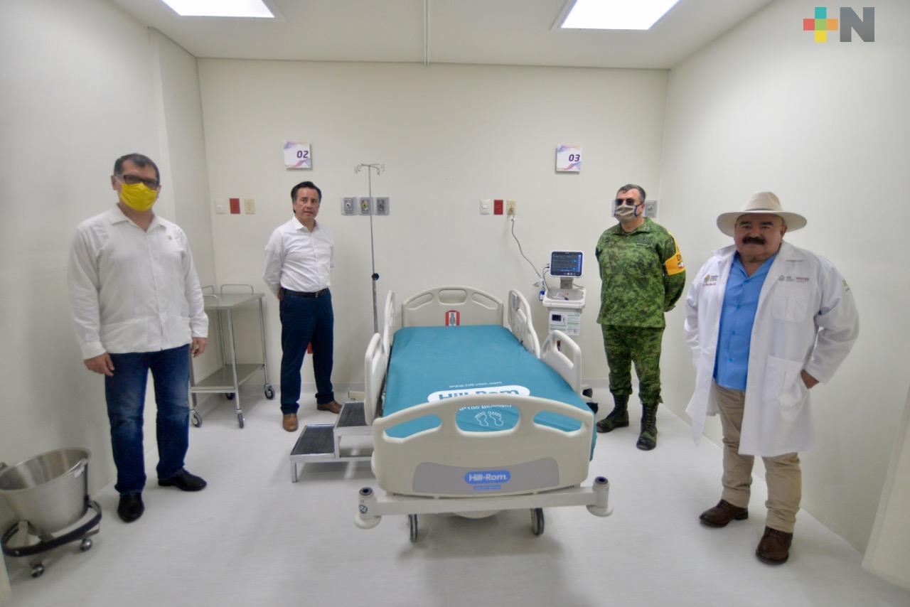 Supervisa gobernador Cuitláhuac García reestructura del Hospital Materno-Infantil de Coatzacoalcos para atender COVID-19