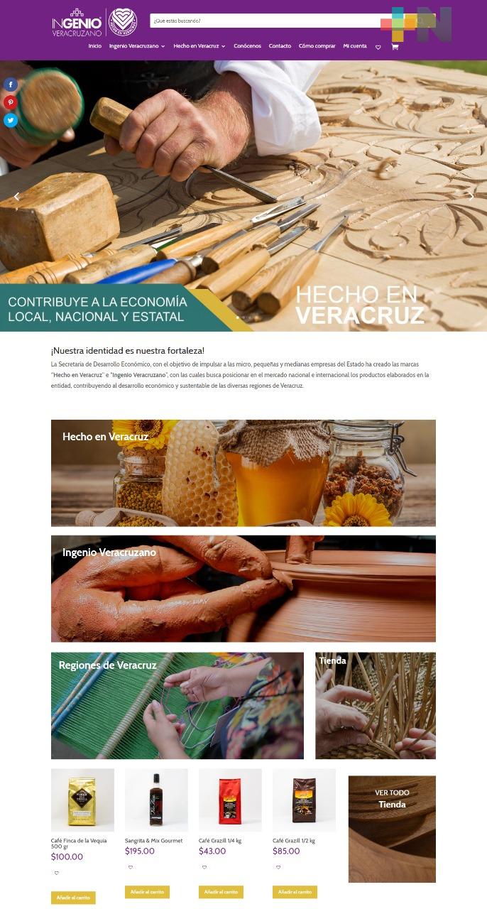 Promociona Gobierno de Veracruz Tienda en Línea Hecho en Veracruz para apoyar a productores