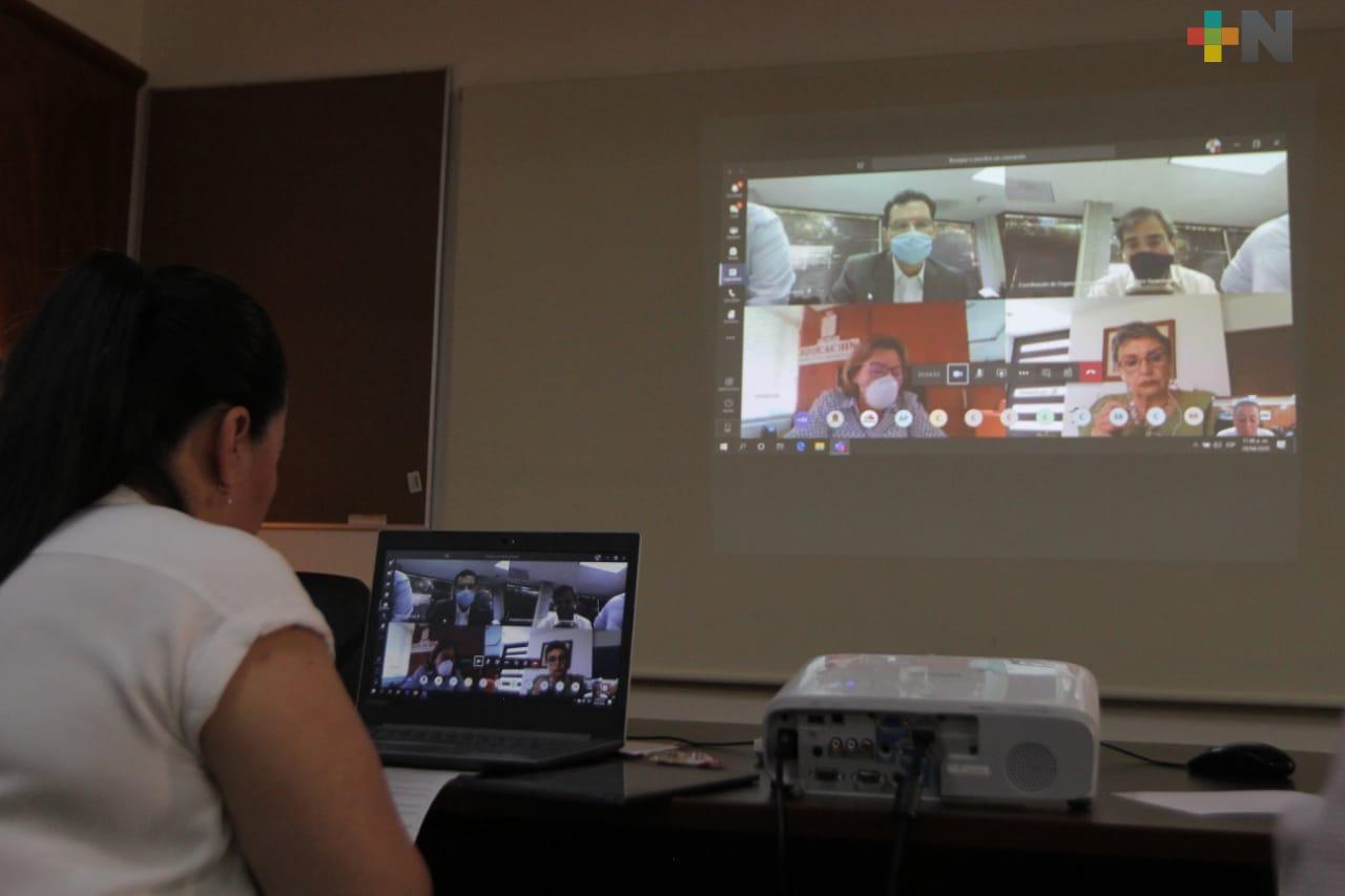 Comparte SEV experiencias de Educando a Distancia en reunión virtual de CONAEDU