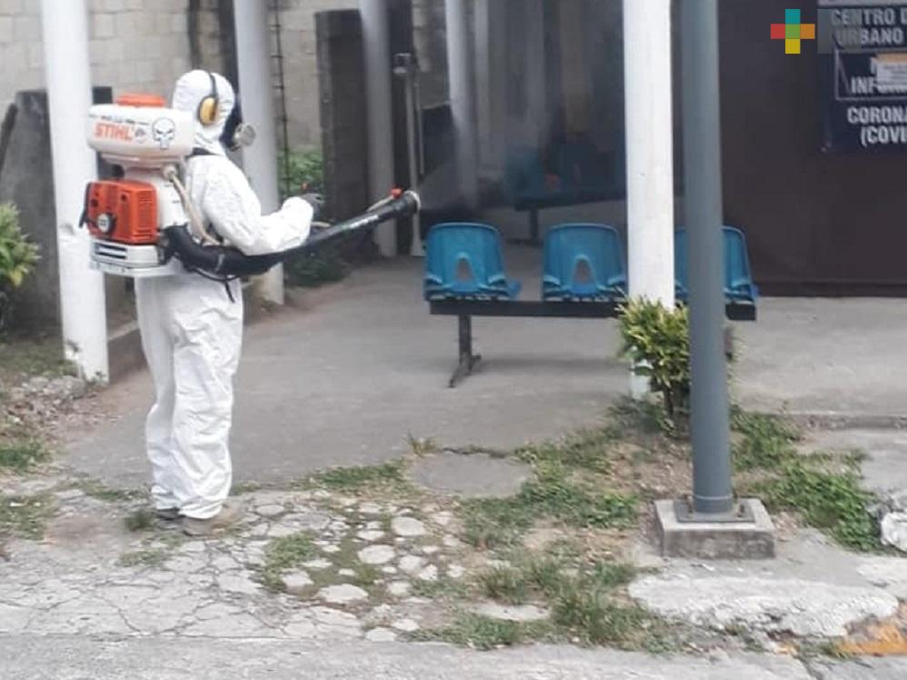 Iniciativa privada se suma a las tareas de sanitización en Tuxpan